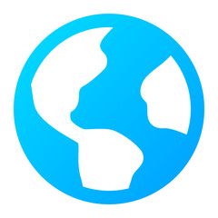 Earth icon. earth, world, globe, planet, global, world map. Vector icon illustration