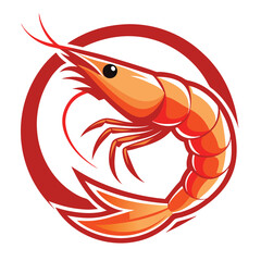 shrimp logo design   illustrator