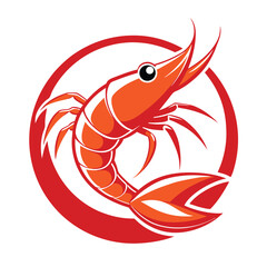 shrimp logo design   illustrator