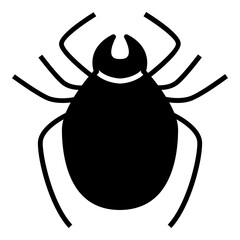 Bug Icon. Simple Insect Illustration Vector Symbol Sign.