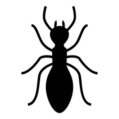 Ant Icon. Simple Insect Illustration Vector Symbol Sign.