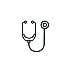stethoscope icon illustration for health