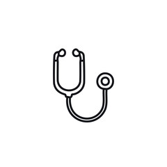 stethoscope icon illustration for health