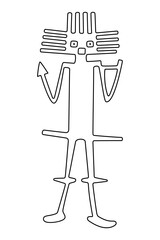 The Atacama Giant, also known as Tarapaca Giant, a geoglyph located on Cerro Unitas area of the Atacama Desert, Chile. At 119 meters largest prehistoric anthropomorphic geoglyph, of unclear meaning.