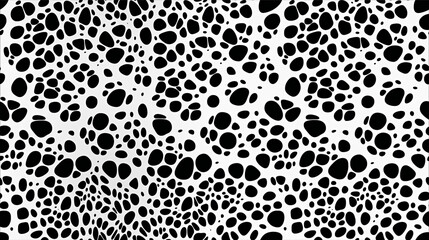 Black White Mosaic Texture, Creative Abstract Pattern. Fractal Geometry, Repetition, Harmony. Infinite Structure, Faceted Shape, Flowing Form. Curve, Hole, Maze, Realistic 3D Trendy Minimal Background