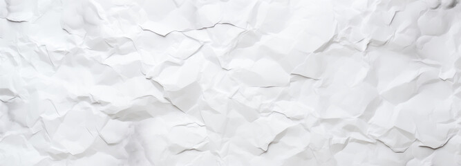 Obraz premium Crumpled white texture paper background with subtle shadows creating depth and visual interest for creative design projects