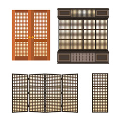 Traditional Filipino Capiz Wooden Window and Carvings: A Vector Illustration of Traditional Filipino Architecture and Home Design