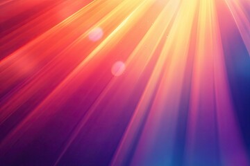Fototapeta premium Abstract Gradient Background with Sun Rays and Lens Flare