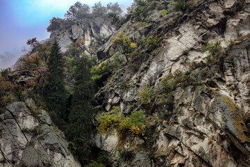 rocks in the mountains