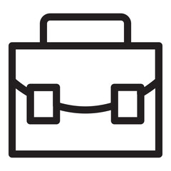 Work Bag Icon Outline Style. Simple Office Symbol Vector Illustration.