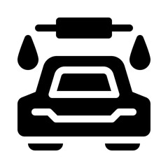 Car Wash glyph icon