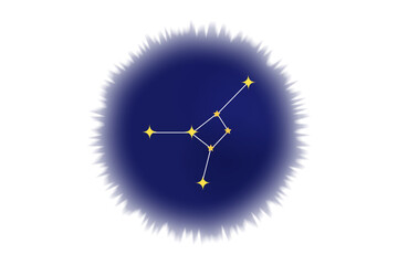 星空アイコン　かに座