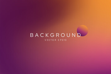 Dark purple orange color gradient background vector design