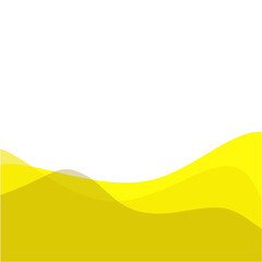 Yellow footer overlay. Vektor ilustrasi