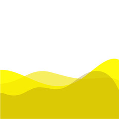 Obraz premium Yellow footer overlay. Vektor ilustrasi