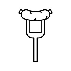 sausage line icon