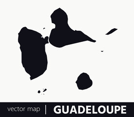 High Detailed Vector Map - Guadeloupe	