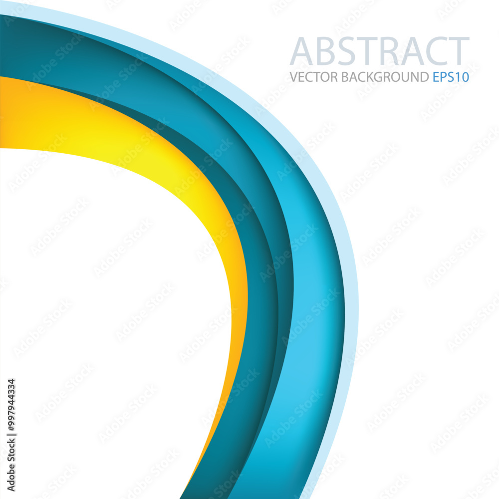 Poster graphic vector curve line overlap background for text and message design
