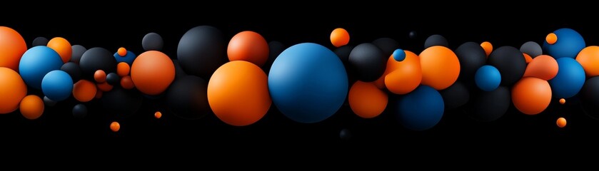 Floating spheres of color and light 