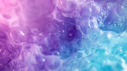 Fototapeta premium Pastelowe odcienie fioletu i turkusu splatają się w wirującą ciecz. 