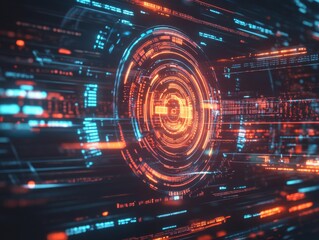 2408 81.A glowing command prompt enters instructions to generate an AI-driven business solution, with futuristic digital elements swirling around the screen. The AI responds, highlighting its role in