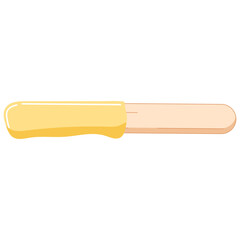 Yellow Wax Stick Illustration