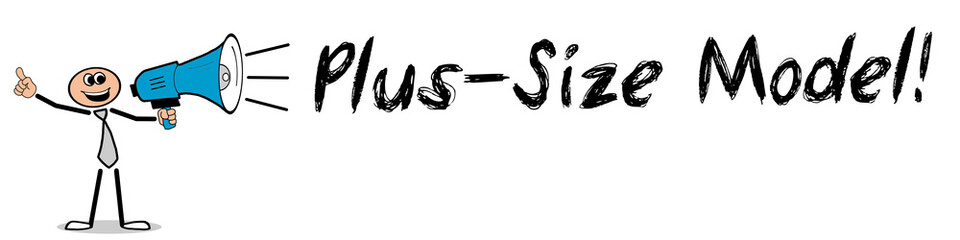 Obraz premium Plus-Size Model!