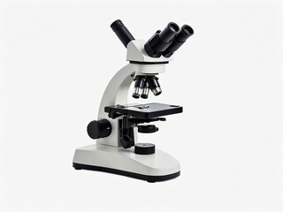 Modern Microscope side view isolate on transparency background,and PNG and white background""