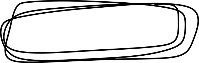 hand drawn square frames line border