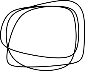 hand drawn square frames line border