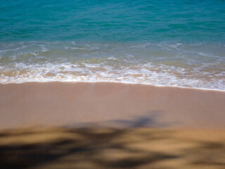 mountain sea sky It was a wonderful vacation.  beautiful sea in Thailand. top view beach with cloud and blue sky. Phuket, Thailand