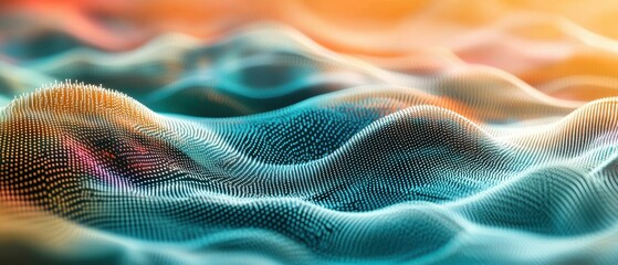 Serene Digital Waves of Data Visualization