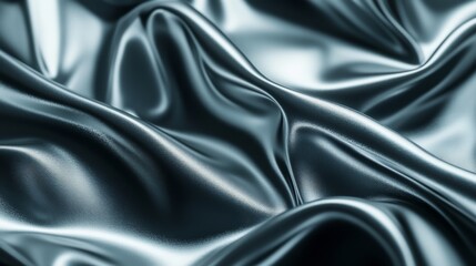 Obraz premium Abstract Metallic Silver Background, Glossy Gradient Texture 