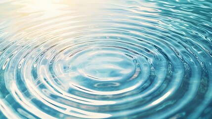 Blue Water Ripples Abstract Background