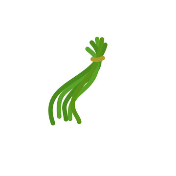 green chives tied with yellow band clip art preview