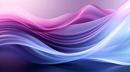 A smooth, colorful wave pattern in shades of pink and blue, creating a serene visual effect.
