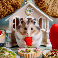 ハムスターのティータイム