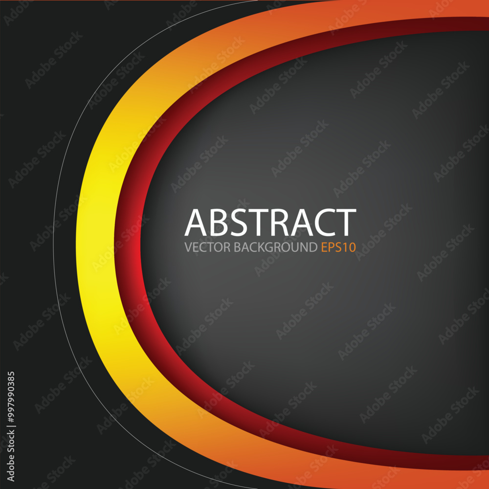 Poster graphic vector curve line overlap background for text and message design