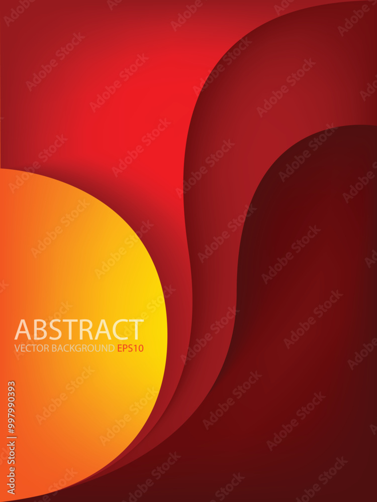 Poster graphic vector curve line overlap background for text and message design