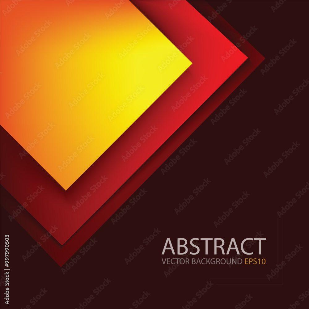 Poster graphic geometric triangle overlap vector layer background for text and message design