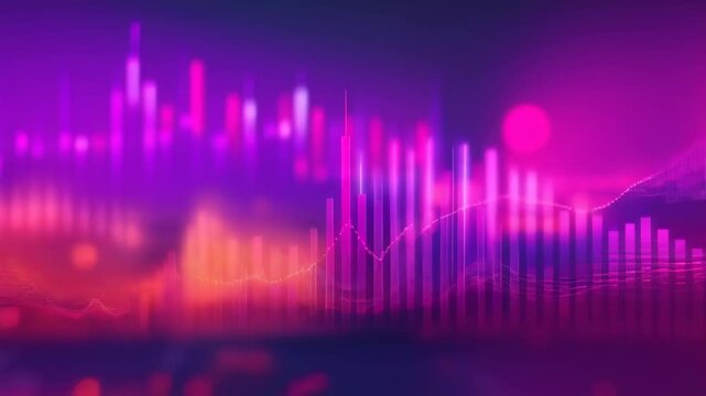 video of design depicting a graphic concept of a stock market investment trading graph, suitable for financial investment or economic trends business ideas