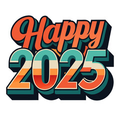 Happy 2025 Retro Design 
