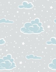 Magic Stars repeat pattern design