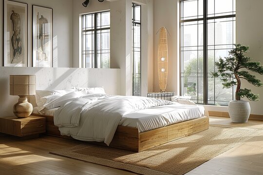 elegante dormitorio modeno