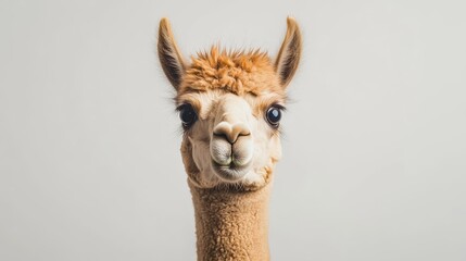 Obraz premium A cute baby camel with a big smile on its face