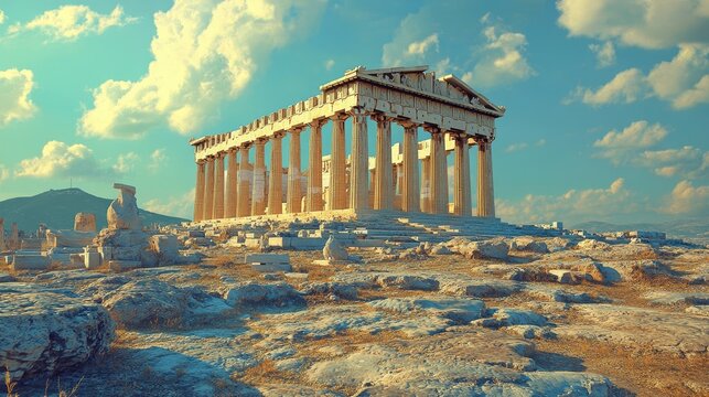 Ancient architectural marvels in Greece's capital, Athens.