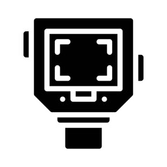 thermal imaging glyph icon