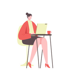 Flat Business Working