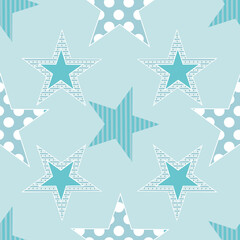 Star quilting in Pink, whites,Beige colours natural colour ,seamless pattern ,prints background
