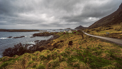 nature sceneries inside the Vesteralen Islands, Norway